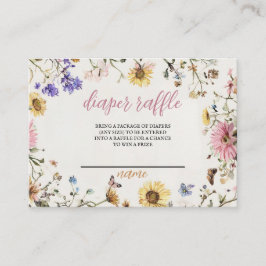 ベビーイン開花おむつラッフルチケット プレイスカード