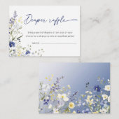 ベビーイン開花おむつラッフル春ベビーシャワー エンクロージャーカード (正面/裏面)