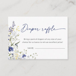 ベビーイン開花おむつラッフル春ベビーシャワー エンクロージャーカード