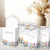 ベビーイン開花かわいらしワイルドフラワーローンホワイト フェイバーボックス