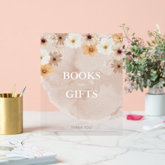 ベビーイン開花アクリルギフトサイン アクリルサイン (ウェディング)