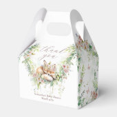 ベビーイン開花ウッドランドフローラベビーガールシャワー フェイバーボックス (裏面サイド)
