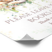 ベビーイン開花ウッドランドフローラベビーガールシャワー ポスター (角)