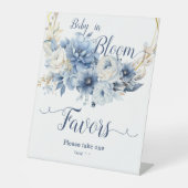 ベビーイン開花エレガントブルー花好き 台座サイン (正面)