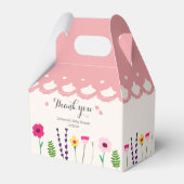 ベビーイン開花カラフルフローラベビーシャワー フェイバーボックス (正面サイド)