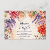 ベビーイン開花ガーデンベビーシャワー エンクロージャーカード (正面)