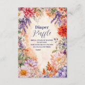 ベビーイン開花ガーデンベビーシャワー エンクロージャーカード (正面)