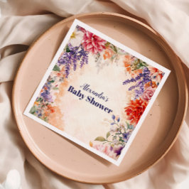 ベビーイン開花ガーデンベビーシャワー スタンダードカクテルナプキン