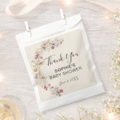 ベビーイン開花ガーデン蝶ベビーシャワー フェイバーバッグ (クリップ留めされた状態)