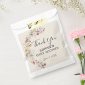 ベビーイン開花ガーデン蝶ベビーシャワー フェイバーバッグ (封をした状態)