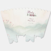 ベビーイン開花ガーベラデイジーベビーシャワー フェイバーボックス (見開き)