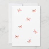 ベビーイン開花ガーランドバラベビーシャワー招待状 招待状 (裏面)