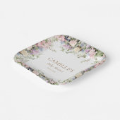 ベビーイン開花ガールベビーシャワー ペーパープレート (傾斜あり)