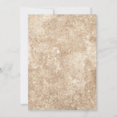 ベビーイン開花グリーンリー&金ゴールドベビーシャワー 招待状 (裏面)