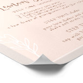 ベビーイン開花シャワーシグネチャードリンク看板 ポスター (角)