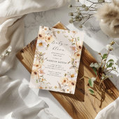 ベビーイン開花テンダーフローラベビーシャワー招待状