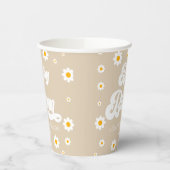 ベビーイン開花デイジーフラワーフローラタンベビーシャワー 紙コップ (左)
