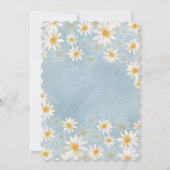 ベビーイン開花デイジーベビーシャワー招待状 招待状 (裏面)
