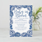 ベビーイン開花トイルドゥジュイフローラベビーシャワー 招待状 (スタンド正面)
