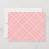 ベビーイン開花バラ&リボンブーケ新生児ガール ノートカード (裏面)