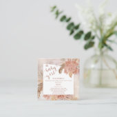 ベビーイン開花パンパスグラスアジサイ予約リクエスト エンクロージャーカード (スタンド正面)