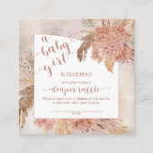 ベビーイン開花パンパスグラスアジランゲアオムツラッフル エンクロージャーカード (正面)