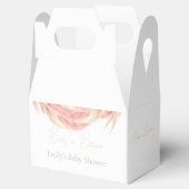 ベビーイン開花パンパスグラスベビーシャワー フェイバーボックス (オープン)