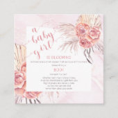 ベビーイン開花パンパスグラスPink Rosesブックリクエスト エンクロージャーカード (正面)