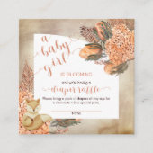 ベビーイン開花パーム離れズアジサイおむつラッフル エンクロージャーカード (正面)