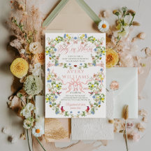 ベビーイン開花ピンクボウフローラガールベビーシャワー