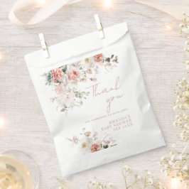 ベビーイン開花ピンクローズフローラガールベビーシャワー フェイバーバッグ