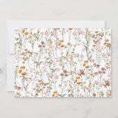 ベビーイン開花フォトベビーシャワーガーデン 招待状 (裏面)