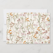 ベビーイン開花フォトベビーシャワーガーデン 招待状 (裏面)