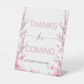 ベビーイン開花フローラさくらんぼブロッサムウェルカムサイン 台座サイン (正面)