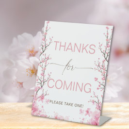 ベビーイン開花フローラさくらんぼブロッサムウェルカムサイン 台座サイン