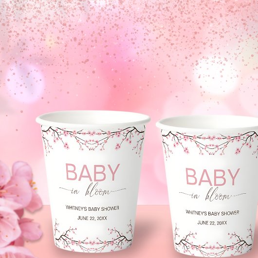 ベビーイン開花フローラさくらんぼブロッサム紙カップ 紙コップ