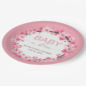 ベビーイン開花フローラさくらんぼブロッサム紙プレート ペーパープレート (アングル)