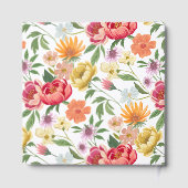 ベビーイン開花フローラガーデングリーンハウスベビーシャワー ゲストブック (裏面)