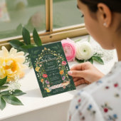 ベビーイン開花フローラガーデングリーンハウスベビーシャワー 招待状