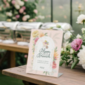 ベビーイン開花フローラガーデンビュッフェベビーシャワー 台座サイン