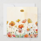 ベビーイン開花フローラシャワーサンキューカード サンキューカード (裏面)