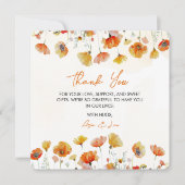 ベビーイン開花フローラシャワーサンキューカード サンキューカード (正面)