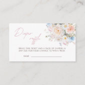 ベビーイン開花フローラピンクおむつラッフル エンクロージャーカード (正面)