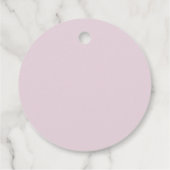 ベビーイン開花フローラピンクベビーシャワー フェイバータグ (裏面)