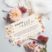 ベビーイン開花フローラベビーシャワーおむつラッフル エンクロージャーカード