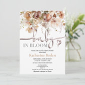 ベビーイン開花フローラベビーシャワー招待状 (スタンド正面)