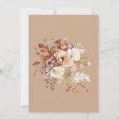 ベビーイン開花フローラベビーシャワー招待状 (裏面)