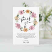 ベビーイン開花フローラベビーシャワー サンキューカード (スタンド正面)