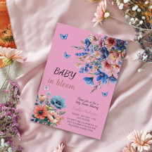 ベビーイン開花フローラベビーシャワー – パステルフラワーズ