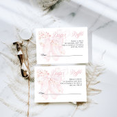 ベビーイン開花フローラボウ春ガールベビーシャワー エンクロージャーカード